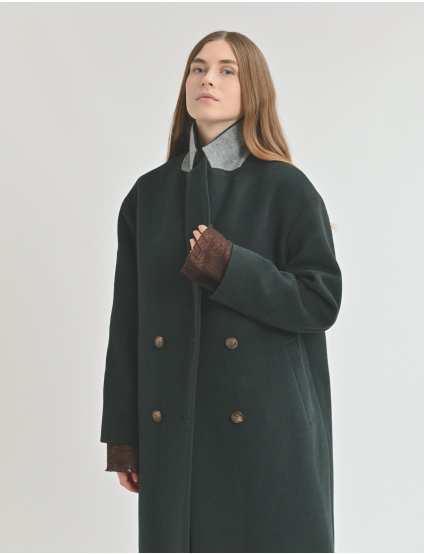 Картинка Пальто темно-зелене